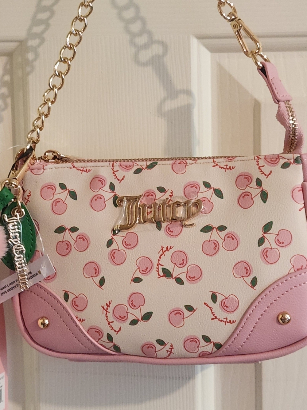 Juicy Couture Pink Cherry Girl Wristlet NWT